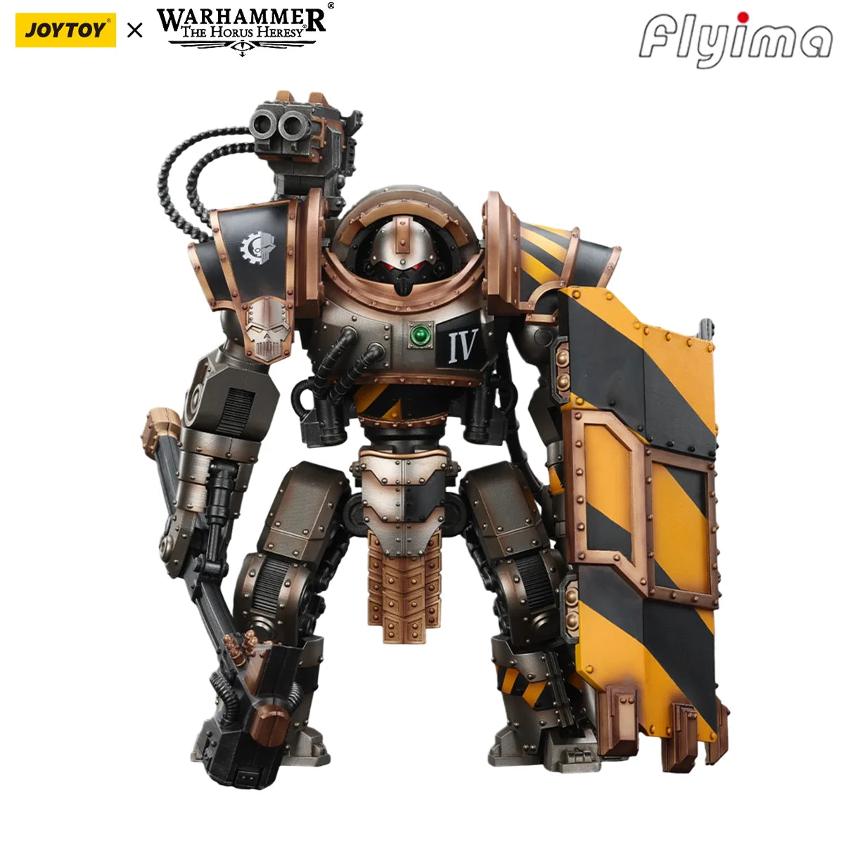 Figura d'azione Warhammer 40K Abaddon the Despoiler e Death Guard in armor primus, 3 pezzi, dettagli realistici e dinamici.