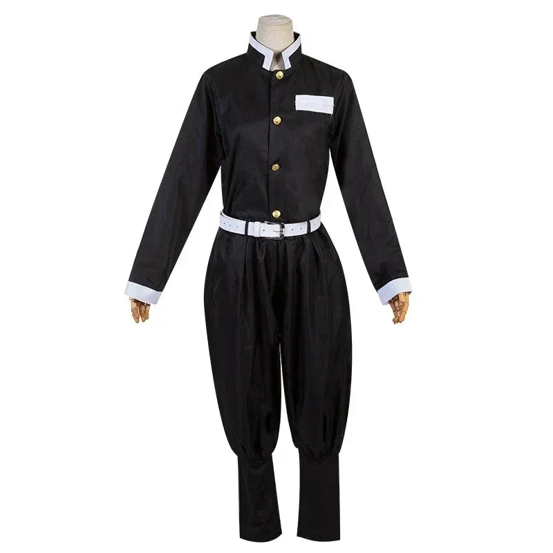 Set cosplay Kimetsu no Yaiba Demon Slayer Kochou Shinobu con kimono e parrucca, costume ufficiale Otaku Family Store.