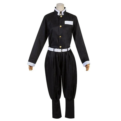 Set cosplay Kimetsu no Yaiba Demon Slayer Kochou Shinobu con kimono e parrucca, costume ufficiale Otaku Family Store.