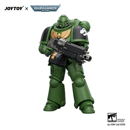 Action figure Warhammer 40.000 Ultramarines Intercessor con fucile a impulsi, pistola e catena, marca Otaku Family Store.