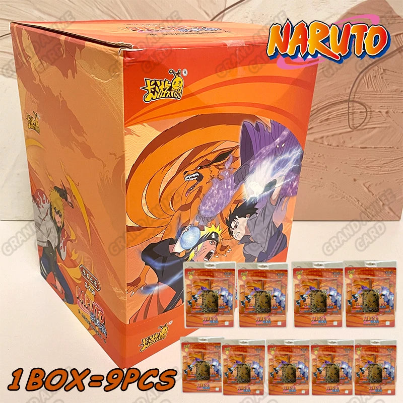 Booster box di carte Naruto KAYOU della collezione Naruto Card Collection, serie T2W9 e T4W8, con carte ufficiali Otaku Family Store