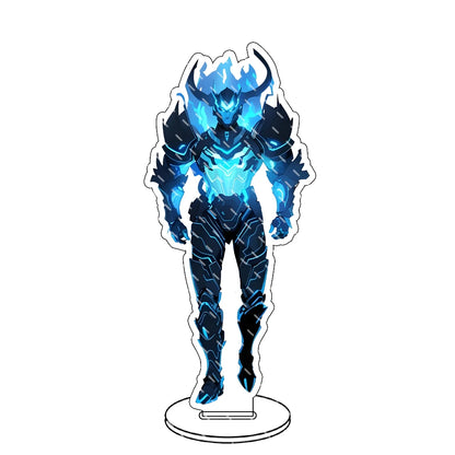 Supporto acrilico Solo Leveling Sung Jin-Woo, gadget collezionabile di Otaku Family Store Online, trasparente e dettagliato.