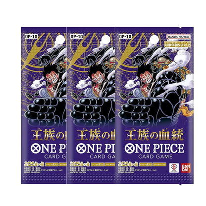 Pacchetto di carte del gioco One Piece della serie OP01-OP12, gioco di carte Otaku Family Store, con carte colorate e illustrazioni dettagliate.