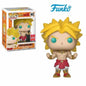 Funko POP Dragon Ball Z: Goku Super Saiyan, Vegeta, Trunks e Krillin in scatola, dettagli colorati e personaggi da collezione.