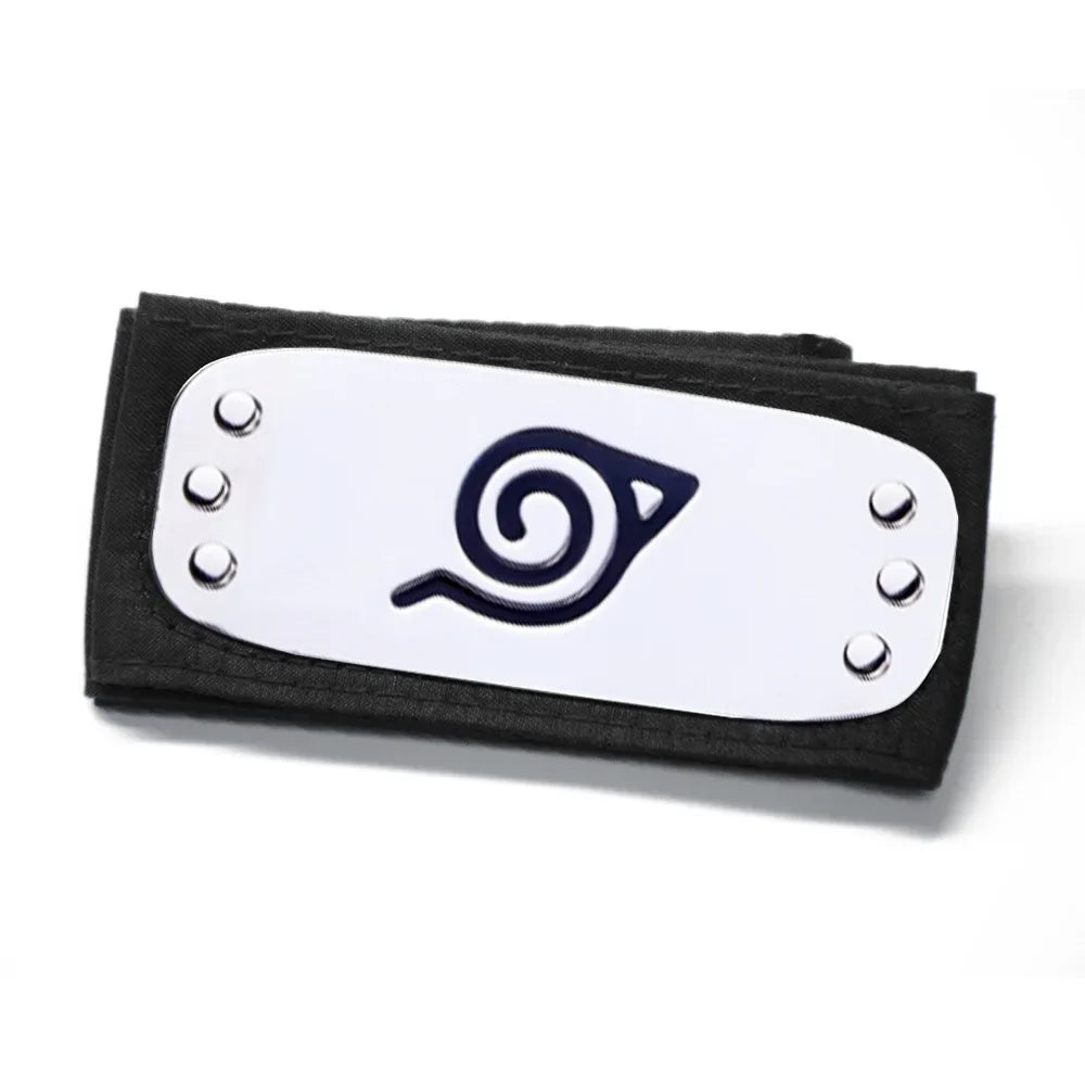 Copracapo Naruto cosplay Otaku Family Store, fascia per il capo ninja Hitai-ate, accessorio per costumi anime e manga.