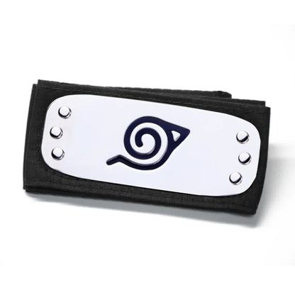 Copracapo Naruto cosplay Otaku Family Store, fascia per il capo ninja Hitai-ate, accessorio per costumi anime e manga.
