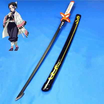 Spada katana da cosplay da 41 pollici per Demon Slayer, con dettagli ispirati all'anime Ninja Sword, in stile cosplay.