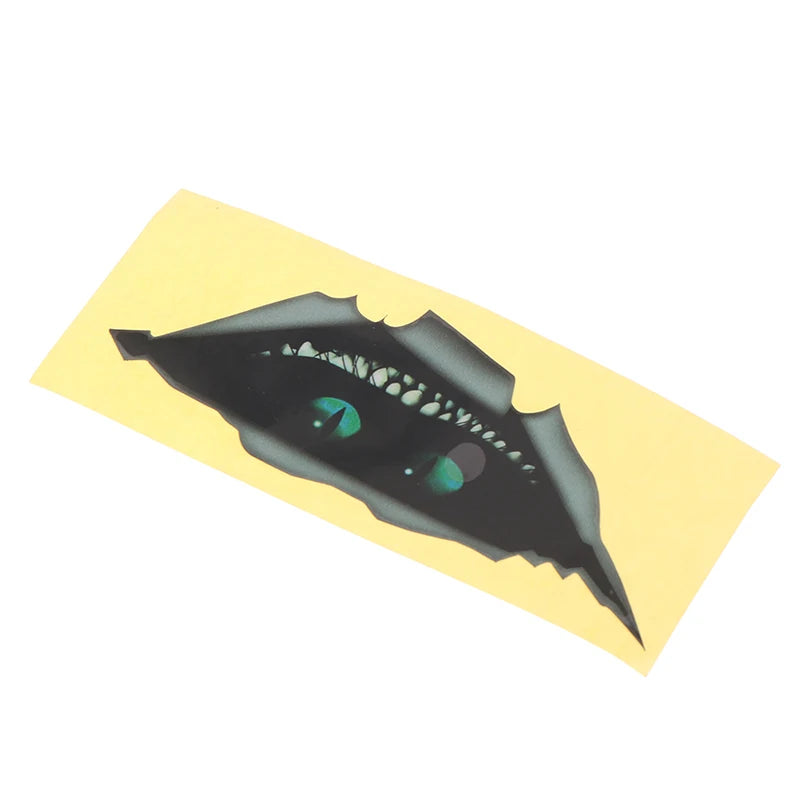 Adesivo adesivo in metallo con gatto di Cheshire, decorazione divertente per auto e finestra, stile 3D, marchio Otaku Family Store.