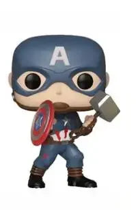 Funko Pop di Captain America dei The Avengers: Civil War, figura collezionabile con dettagli caratteristici, marca Otaku Family Store.