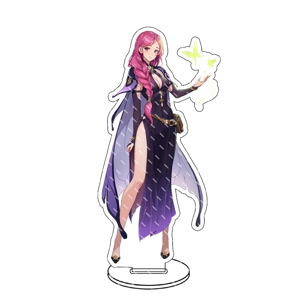 Supporto acrilico Solo Leveling Sung Jin-Woo, gadget dettagliato, ideale per collezionisti e appassionati di anime e manga.