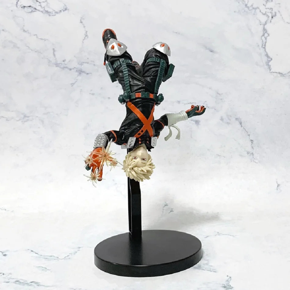 Action figure Bakugou Katsuki di 22cm da My Hero Academia, statua decorativa in PVC, collezione di personaggi anime.
