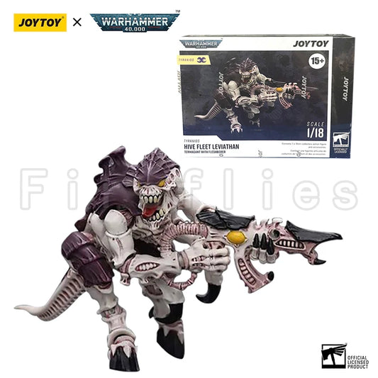 Figura d'azione Tyranid Warrior con Boneswords, Hive Fleet Leviathan, Warhammer 40K, marca JOYTOY, dettaglio realistico e dinamico